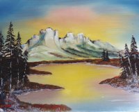 lake painting